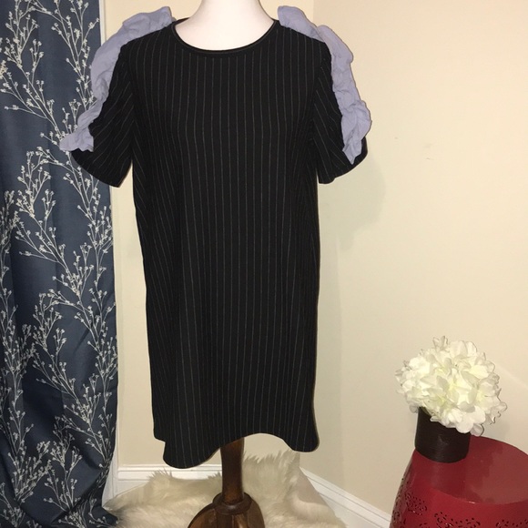 zara pinstripe dress